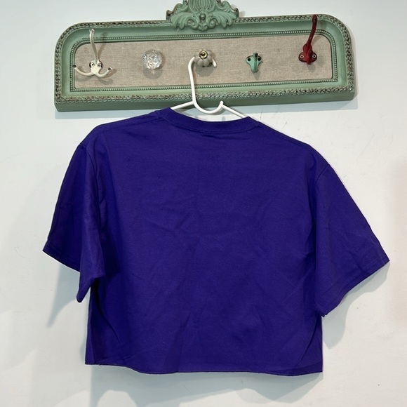 Brand New Primitive Short sleeve wizard crop tee crewneck T-shirt large purple - Picture 5 of 5